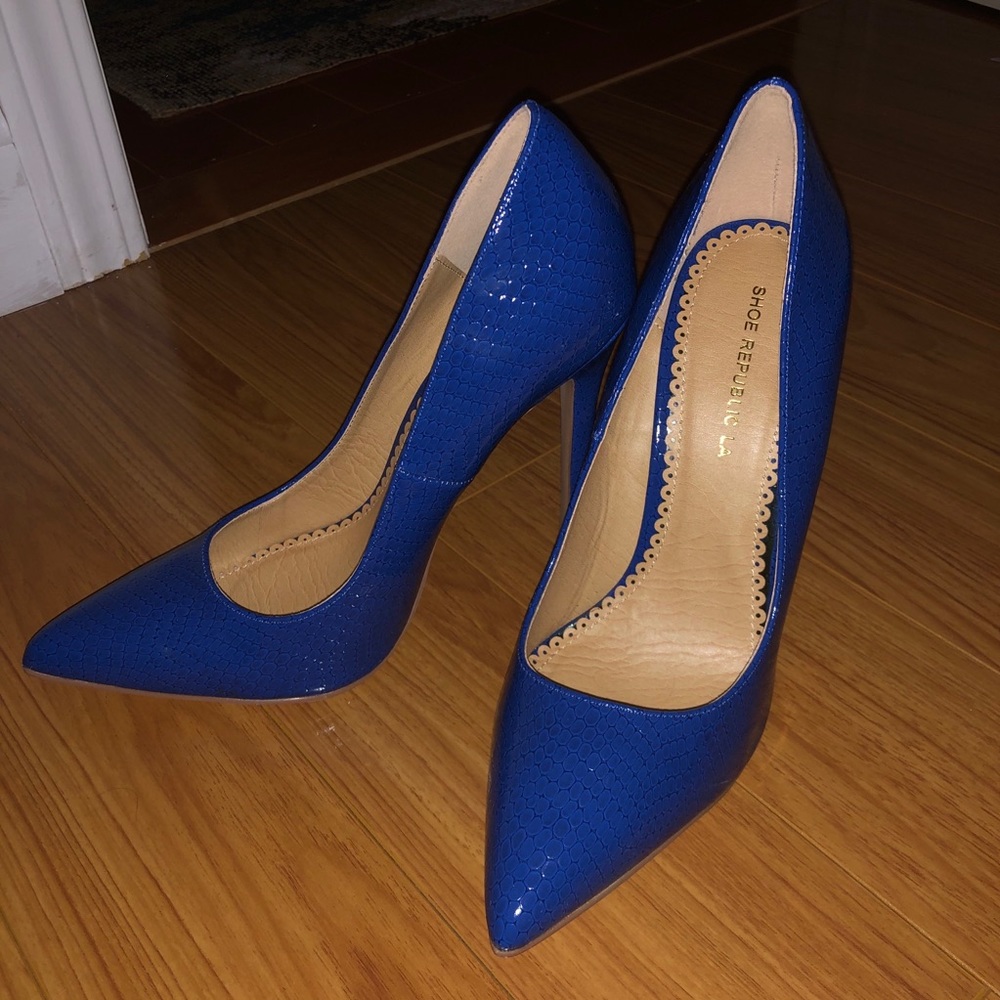 Blue Stiletto Heels